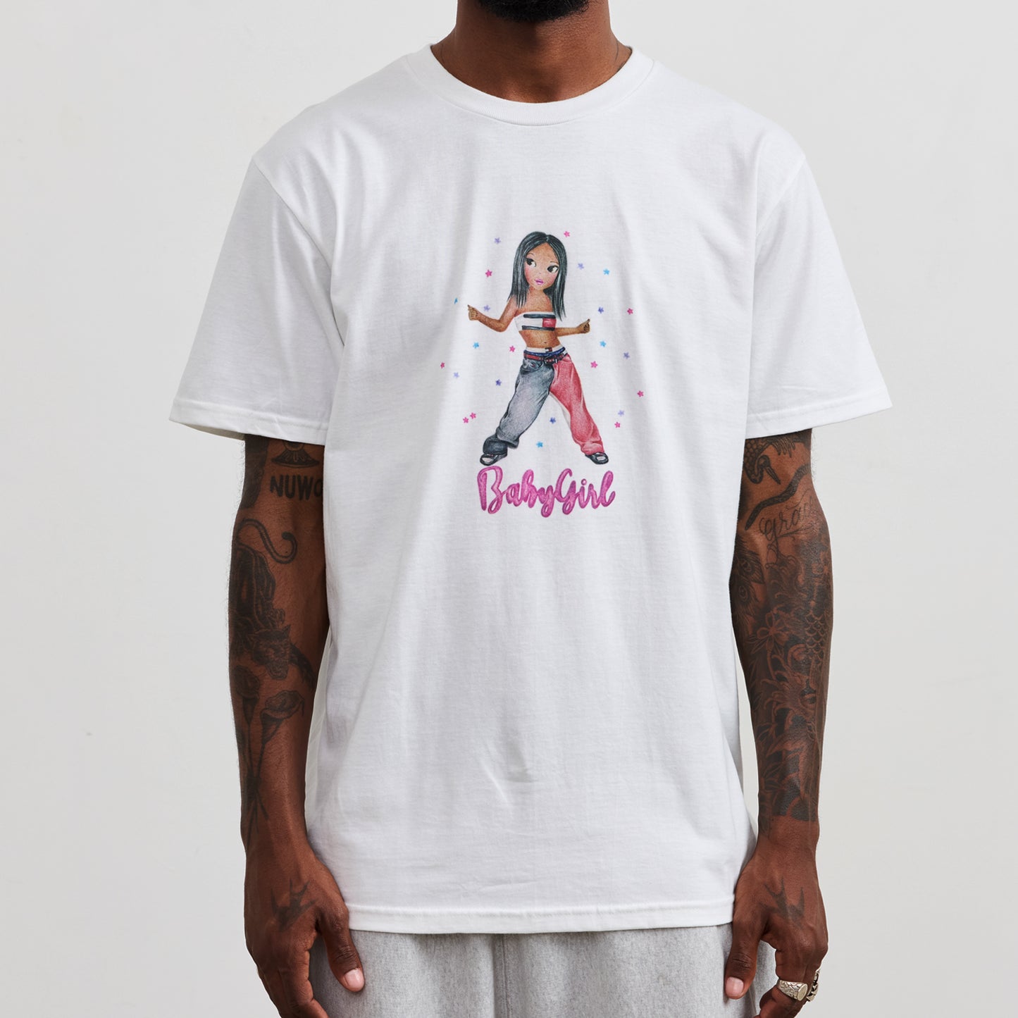 BABY GIRL TEE - WHITE