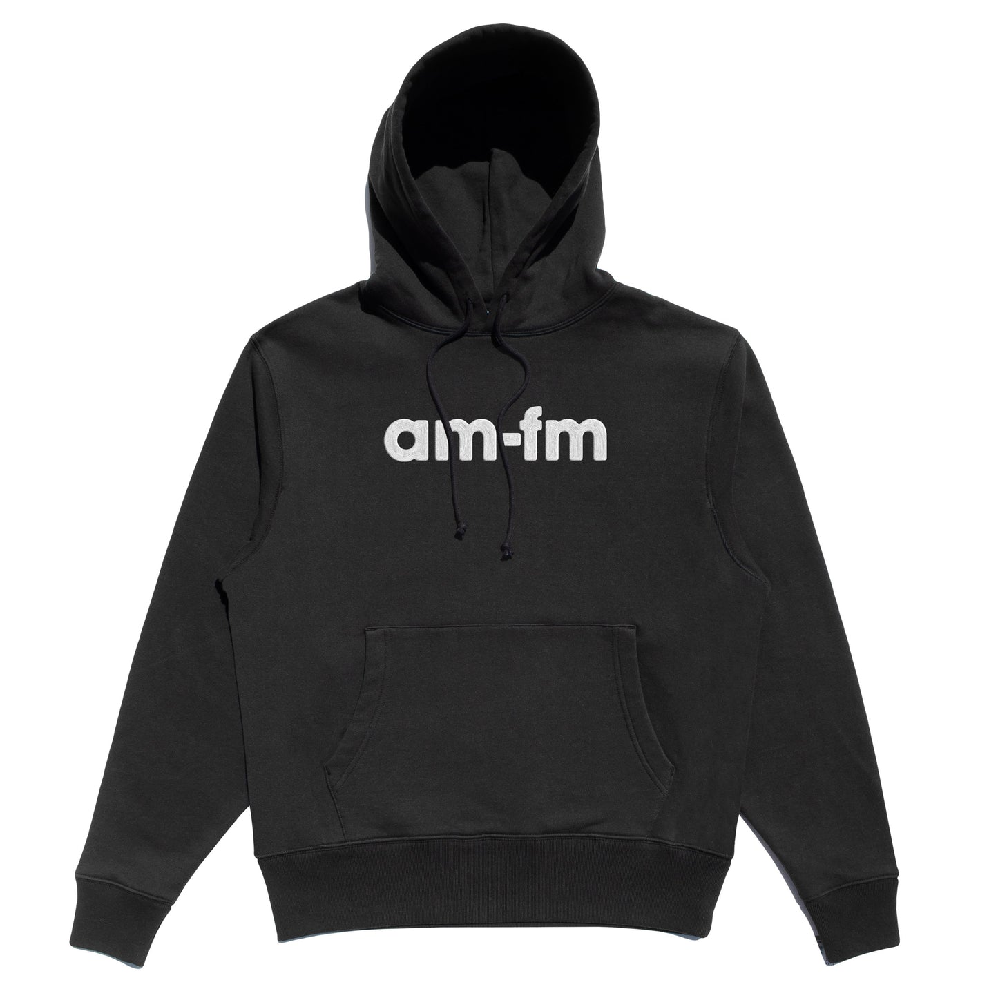 EMBROIDERED OG LOGO HOODIE - BLACK
